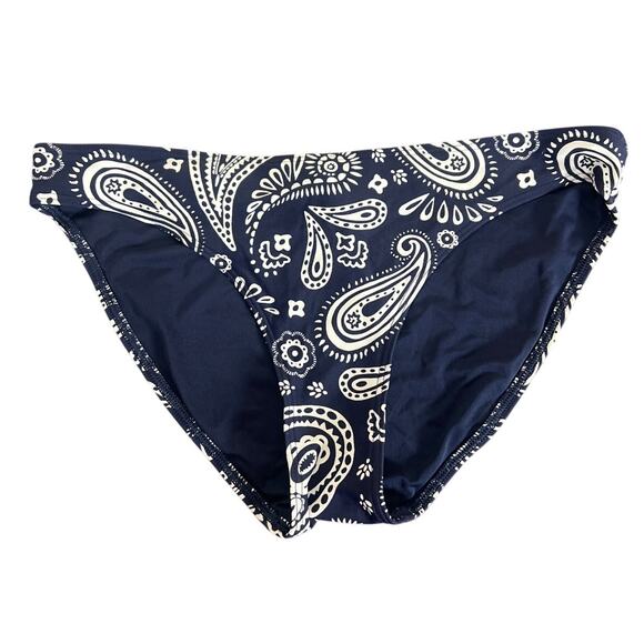 aerie Other - Aerie Swim Bikini High Waisted Paisley Navy Blue Bottoms Small